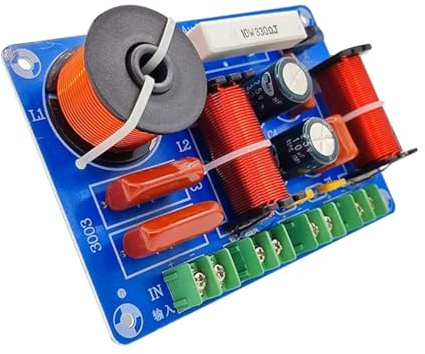 Laroal 3-Wege-250W 850/5200Hz Frequenzteiler DIY Lautsprecher Höhen Mitten Bässe HiFi Stereo Audio Crossover Einfache Installation