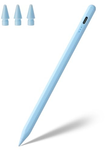 Lápiz capacitivo para iPad A16 11ª 10ª 9ª 8ª 7ª 6ª generación, iPad Pro 12.9 11 13 pulgadas M4, iPad Air M3 M2 5ª 4ª 3ª generación, iPad Mini A17 Pro 7 6 5, para Apple Pencil alternativo, rechazo de