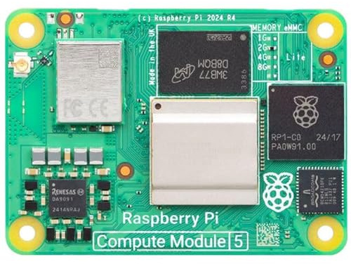 Raspberry Pi Compute Module 5, 4GB RAM, 16GB eMMC, BCM2712 Quad-Core, System-On-Module