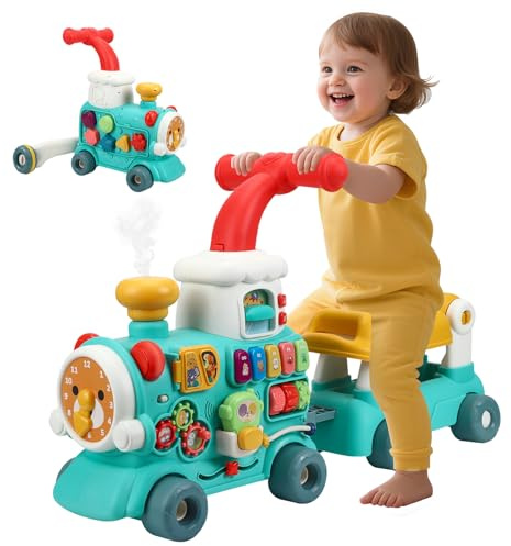 TLPEMN Lauflernhilfe für Babys, 5-in-1, abnehmbarer Lauflerner, Spielzeug für Aktivität und Entwicklung, Lauflernen, Geschenk für Babys ab 9 Monaten
