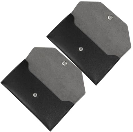 OSALADI Geldumschlag Damen 2 Stück-pack Schlanker Budgetumschlag Aus Kunstleder Wiederverwendbar Kompakt Für Geldmanagement Und Sparen Vielseitig Für Alltag Und Reisen