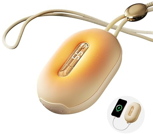 SP Rechargeable Hand Warmers 9000mAh-3 heating modes Hand Warmer Fast Heating USB Handwarmer portable & pocket-sized for Camping Hiking Golf Winter Essentials Men Women Kids Apricot