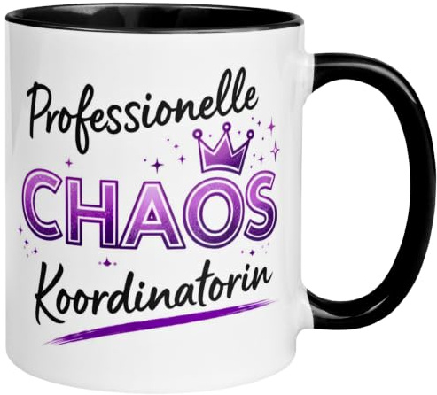 Professionelle Chaos Koordinatorin Tasse | Büro Geschenk Kollegin | Beste Chefin Geschenk | Kaffeetasse Büro Frau