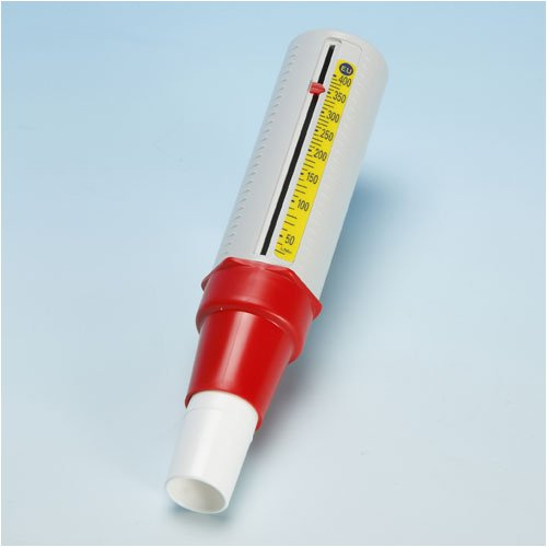 HaB Mini-Wright Low Range Peak Flow Meter I Lungenfunktions-Messgerät zur Messung des maximalen Atemflusses I 30–400 L/min I Peak Flow Messgerät für zuhause I kompakt & leicht