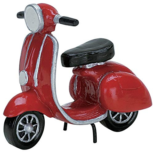 Lemax Accessorio per villaggio di Natale: ciclomotore rosso, poliresina
