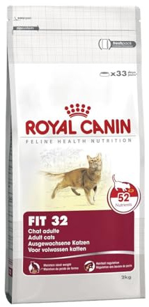 Royal Canin FIT 32 Regular für aktive Katzen | Doppelpack | 2 x 400 g | Alleinfuttermittel für ausgewachsene Katzen | Kann helfen, die Bildung von Fellballen zu reduzieren