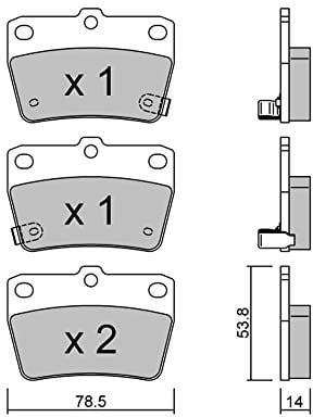 metelligroup 22-0431-0 - Bremsbeläge
