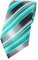 TigerTie Designer Krawatte in mint grün silber anthrazit grau gestreift