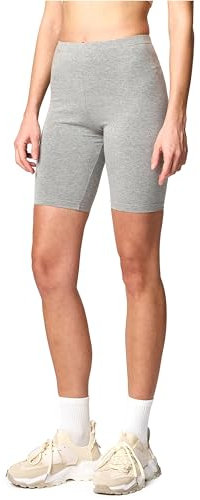 Merry Style Damen Sport Leggings kurz Sportleggings Radlerhose Sporthose aus Baumwolle MS10-200 (Melange, L)