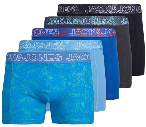 JACK & JONES Herren 5er Pack Boxershorts Unterwäsche, Größe:M, Farbe:5er Pack #MIX4