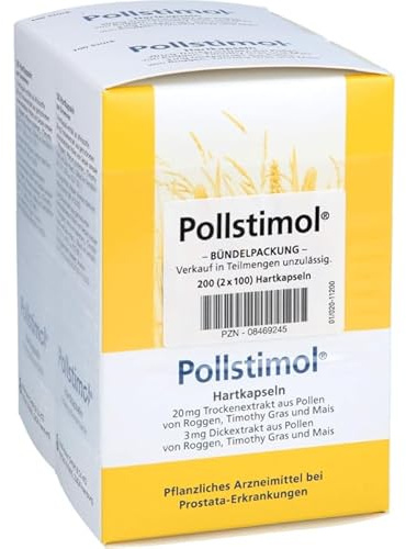Pollstimol, Hartkapseln, für Prostatabeschwerden, Pollenextrakte, 200 St