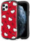 iFace x Sanrio First Class Series Case for iPhone 11 Pro – Cute Shockproof Hybrid [Hard Cover + Bumper] Cell Phone Cases Accessories for Girls, Women – Hello Kitty (Ribbon Pattern - Red)