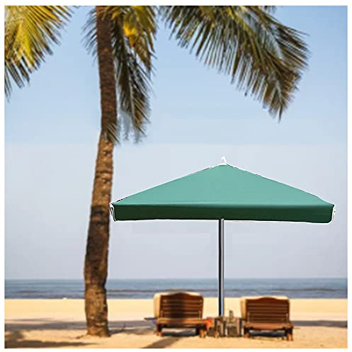 JZWJH Parasol Plage Anti UV rectangulaire,Parasol de Jardin Exterieur,Zone de Parasol: 2.2 * 1.8m,Coupe-Vent, pour Piscine, Cour,Plage,marché, terrasse,sans Socle