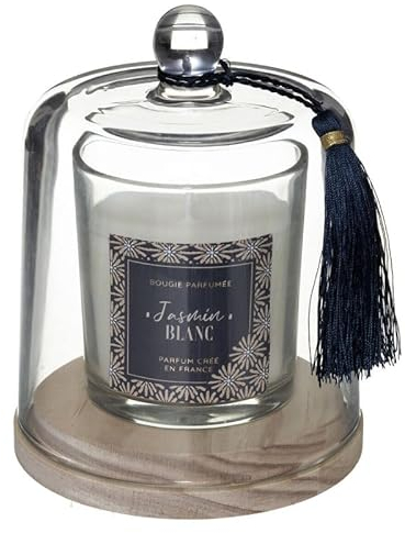 Paris Prix Comptoir de la Bougie - Bougie Parfumée Cloche Loli 130g Jasmin Blanc