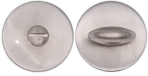 EAI Sassari Internal Door Handle Satin Nickel (Bathroom Lock Turn & Release Pack)