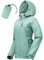 33,000ft Veste de pluie imperméable et pliable pour femme - Légère et respirante - Coupe-vent - Coupe-vent - Pour la course à pied, le golf, le cyclisme - Avec capuche, vert menthe, 36