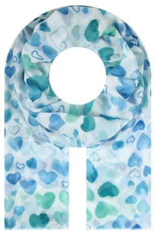 Majea Halstücher Damen Tuch Kopftuch Halstuch Schal Damen-Schal Tücher Stola (880033) (blau 13)