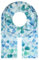 Majea Damen Halstuch mit Herzen / Blau, 180cm x 70cm, 100% Viskose
