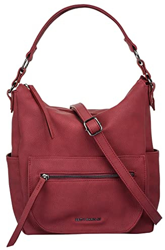 Betty Barclay Umhängetasche Kunstfaser Damen City Bag mit Smartphonefach | 2in1 Handtasche | Multi-Fach Crossbody Tasche