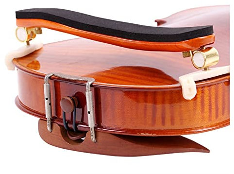 Streichinstrumente Teile Geigen-Schulterstütze Aus Massivholz 1/2 1/4 3/4 4/4 Holz-Schulterpolster Geigen-Schulterpolster Verstellbare Kinnhalterung (Color : 1/2)