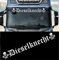 myrockshirt Dieselknecht Fernfahrer LKW Truck Trucker Berufskraftfahrer Diesel Knecht Aufkleber Sticker Autoaufkleber