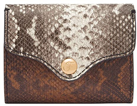 Fossil Heritage, Portefeuille à deux volets pour femme, Snake Print, 9.8 1.3 W x 7 cm H