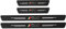 4 Pezzi Fibra di Carbonio Battitacco per Auto Sticker, per Fi-at 500 500C 500X 500L Panda Bravo Punto, Esterno Battitacco Protezione Plates Anti-Graffio Scuff Adesivi Decorativi Accessori, 500X