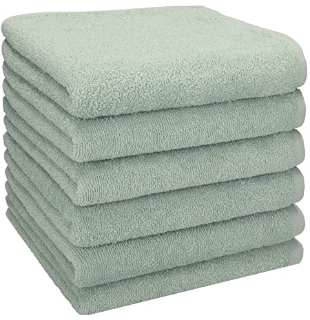 Betz Berlin 6er Pack Handtücher Set Handtuch Größe 50x100 cm 100% Baumwolle Jade - Berlin