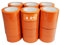 TECPLAST Lot de 24 Rubans adhésifs PVC orange bâtiment 50 mm x 33 m - Rouleau adhésif de chantier orange