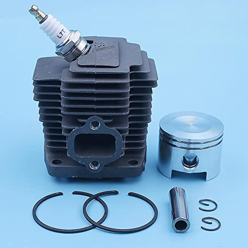 ANYHUG Kit pistone Cilindro 44mm for Motosega KA-WA-SAKI TH48 KBH48A HA048J HA048J-AS50 11005-2123, 11005 2123 Pezzi di Ricambio Sostituzione delle Parti