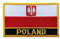 Uijokdef 1 x Aufnäher mit Polen-Flagge, zum Aufbügeln oder Aufnähen, bestickt, taktisch, Militär, Nationalpolen, Polen (Polen 1)
