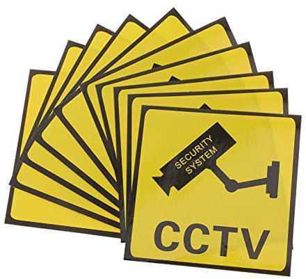 CIYODO 10stücke Video-warnaufkleber Selbstklebende Videoschilder Warnschilder Klebeschild Für Videoüberwachung