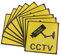 10 Stücke Video Überwachung Zeichen Aufkleber Alarm Für Business Auto Büro Outdoor/indoor Selbst-adhesive Cctv Zeichen