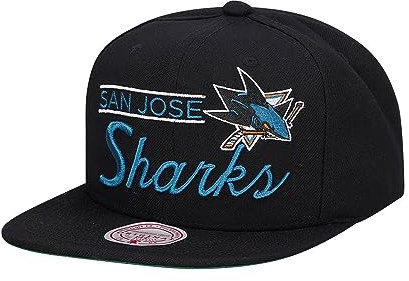 Mitchell & Ness San Jose Sharks Retro Lock Up Snapback Cap
