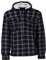 Henry Terre Holzfällerjacke Herren Hemdjacke Kapuze Arbeitsjacke Hemd Flanell Thermojacke Jacke Kariert Gefüttert M-3XL, Farbe:navy, Größe:L