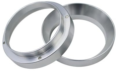 Follde Lot de 2 entonnoirs doseurs à expresso de 58 mm avec aimant, anneau d'entonnoir de dosage de café compatible avec porte-filtre de 58 mm