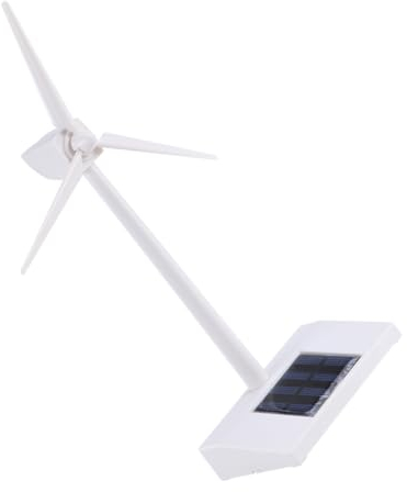 DIKACA Windmühle Spielzeug Lehrmittel Windmühlen Für Windräder Mini-windmühle Ventilatoren Für Zu Hause Solare Windmühle Mini-Spielzeug Windmodell Lüfter Geschenk Kind Haushalt Weiß