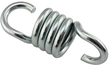 DIKACA Robuste Hängemattenfeder Für Hängesessel Schaukelfeder Haken Aus Edelstahl (8 Mm)