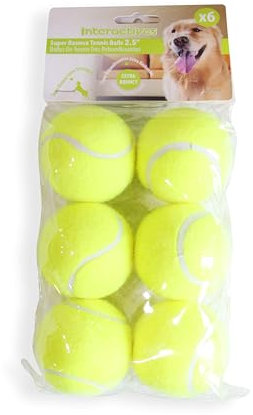 Pet Prime Dog Automatic Ball Launcher Dog Fetch Toy für große Hunde Throwing Game Launch Distance 10-40ft - Luxurious Version (Inklusive 6 PCS 2.5 Tennisbälle und eine Hundepfeife)