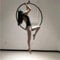 Aerial Hoop Lyra 32-mm-Luftakrobatikreifen zur Verbesserung der Rücken- und Taillenflexibilität, Einzelpunkt-Lyra-Reifen für zu Hause für Anfänger und Profis, Luftring-Set für Tanz-Fitnesstraining ( C
