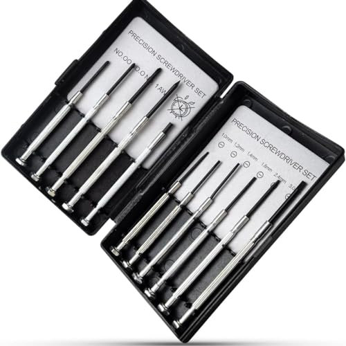 11 Mini Precision Screwdriver Set | Screw driver Set for Glasses, Computer, Laptop, PC, Remote, Watch Interchangeable Torx Screwdriver Sets | Micro Screwdrivers Set | Small Screwdriver Set with Case