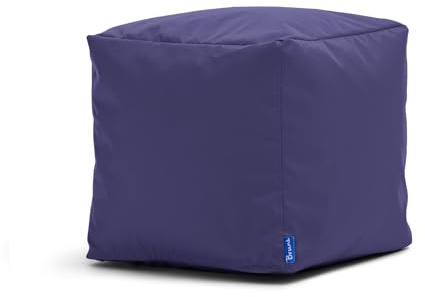 Bruni Sitzwürfel Cubo in Königsblau – 40x40x40 cm Sitzhocker aus Deutschland, Indoor- & Outdoor-Sitzcube, Fußhocker und Bodenkissen