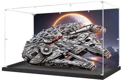 HALF MANGO Acryl-Vitrine für Lego Star Wars Millennium Falcon 75192 - Vitrine, schützen und dekorieren, Modell mit staubdichter Aufbewahrung (Stil B, 88 x 39 x 58 cm)
