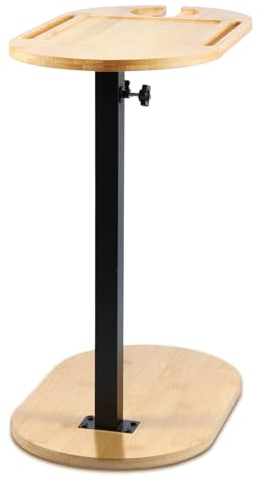 KTCINA Beistelltisch Verstellbar Schwenkbarer Tv-Tablett Tisch & 360° Drehbarer Telefonhalter Couch Beistelltisch Verstellbar Für Bett Sofa Outdoor
