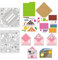 BENECREAT 2Pcs Umschlag Ordner Blumen schneiden stirbt, Kohlenstoffstahl stanzt Schablonen stanzt Metall Schablonen für DIY Scrapbooking Fotoalbum dekorative Prägung Papier Karte