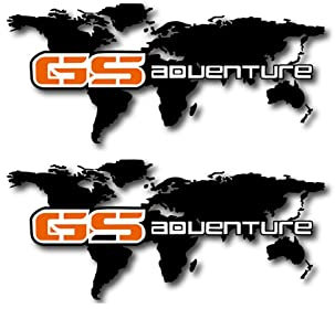 WARFEL Zubehör Motorrad Für B&M&W R 1200 Gs Adventure Reflektierende Felge Wasserdichter Reifen Koffer Notebook Weltkarte Moto Logo R1200gs Aufkleber