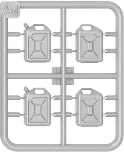 Mini Art 24013 1:24 Set de bidons en Plastique 20L - Reproduction fidèle, modèle réduit, kit Plastique, Bricolage, Loisirs créatifs, Collage, kit modèle, à Assembler, Non Peint