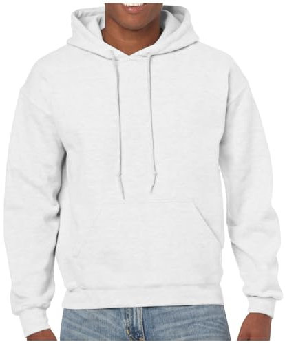 Generisch Männer Pullover Fleecepullover Hoodies Pullover Herren Winter Sweatshirt Hoodies Für Männer Hoody Kapuzenpullover Herren Pullover Drawstring Hoodie Herren Basic Jacke Herren(White,Medium