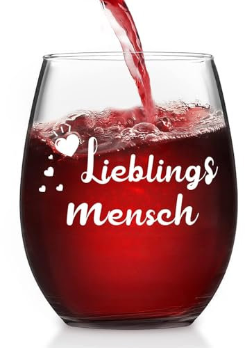 Joymaking Weinglas mit Gravur Liebingsmensch, Rotweinglas Geburtstagsgeschenk für Frauen, Geschenkidee für Liebingsmensch Freund Freundin Liebespaar zum Valentinstag Jahrestag Weihnachten 17oz
