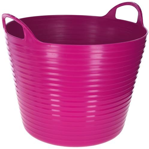 Kerbl FlexBag Trog – 28 Liter, Pink (Abmessung 33 x 20 x 24 cm, Gewicht 0,45 kg, Material Kunststoff) 3228296